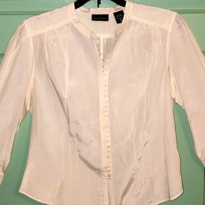 New York & Company (Size M)  Cream Colored Blouse EUC